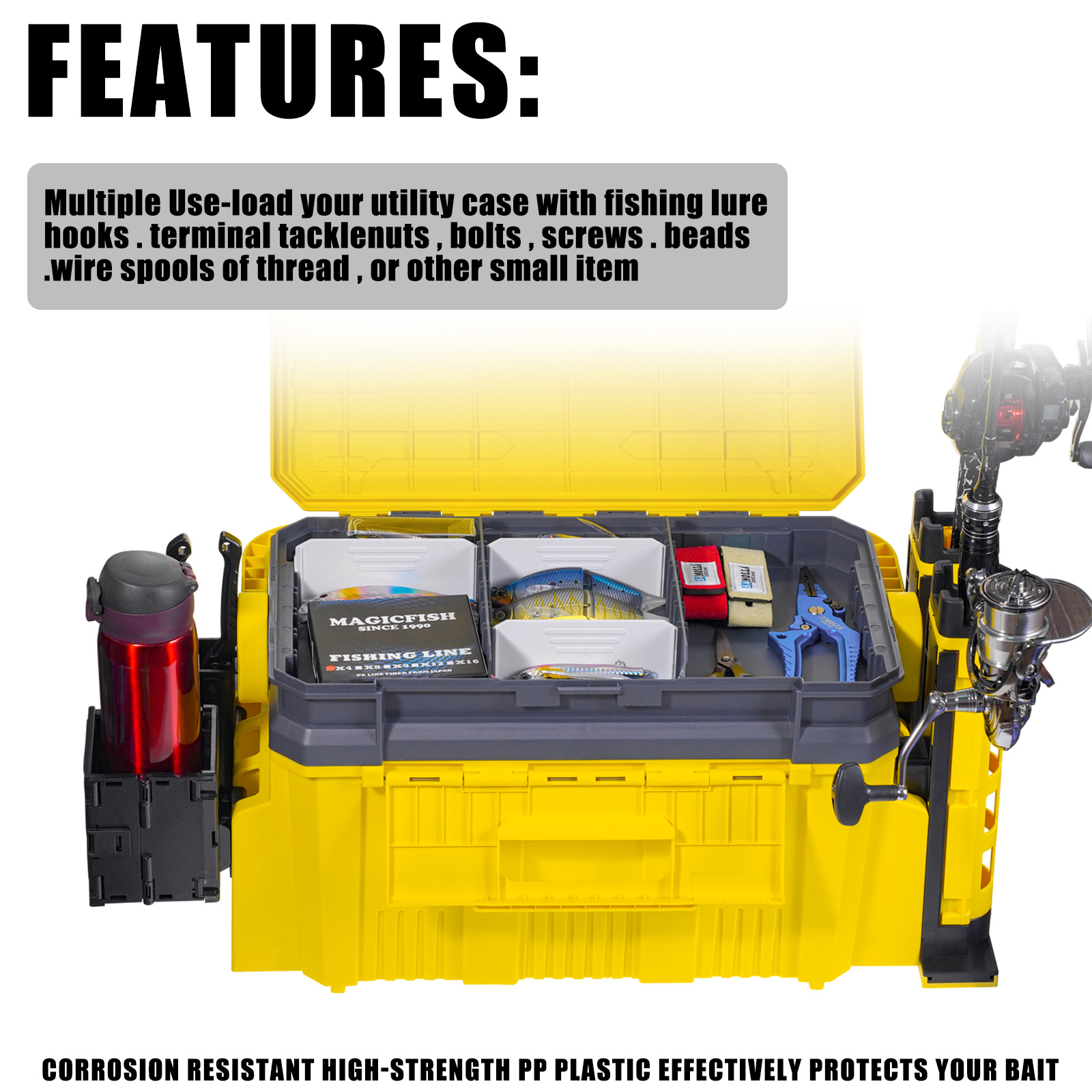 Новый большой ящик для рыбалки – обзор и цена Fishing Kayak Crate