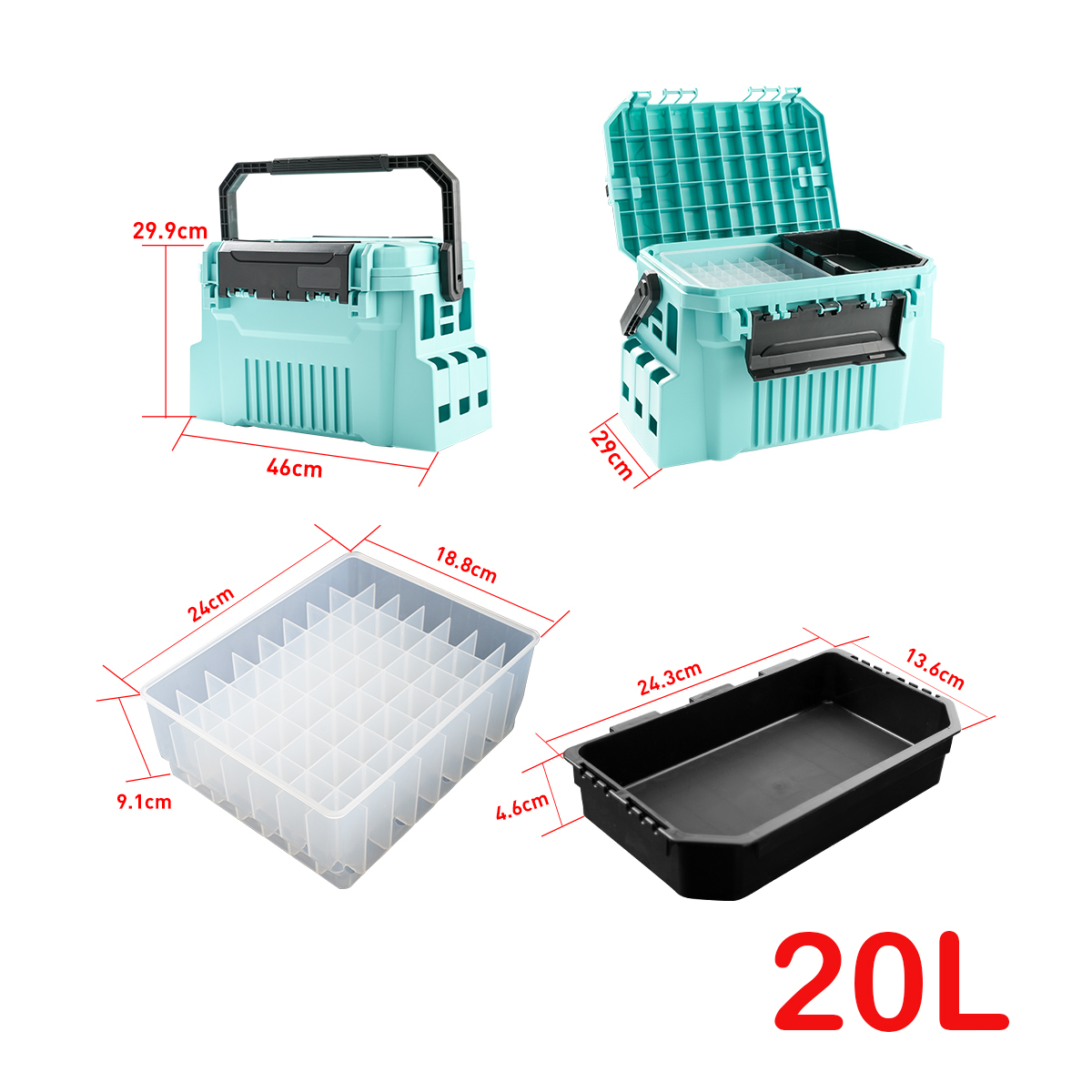20л коробка для рыболовных сна – обзор и цена Fishing Kayak Crate